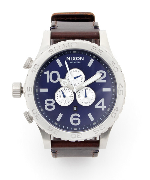 NIXON(ニクソン)の「THE 51-30 CHRONO LEATHER(アナログ腕時計・メンズ・パイソン/ブラウン系その他/その他1/その他2/ブラック/ネイビー/ブルー系その他/パープル・FREE)」の11枚目の写真
