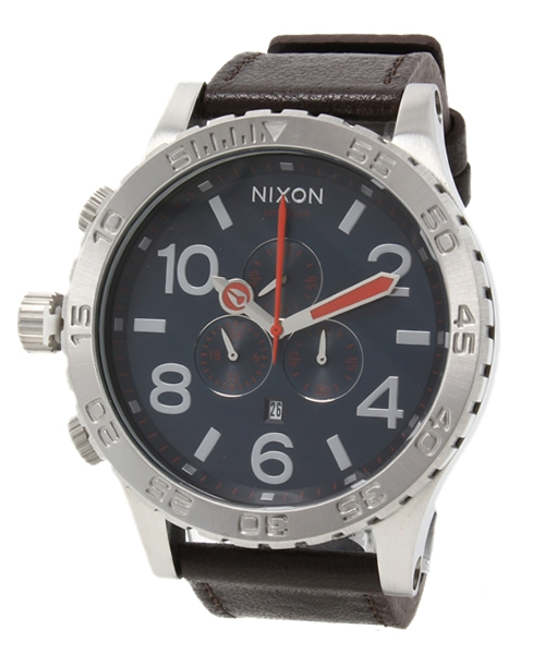 NIXON(ニクソン)の「THE 51-30 CHRONO LEATHER(アナログ腕時計・メンズ・パイソン/ブラウン系その他/その他1/その他2/ブラック/ネイビー/ブルー系その他/パープル・FREE)」の7枚目の写真