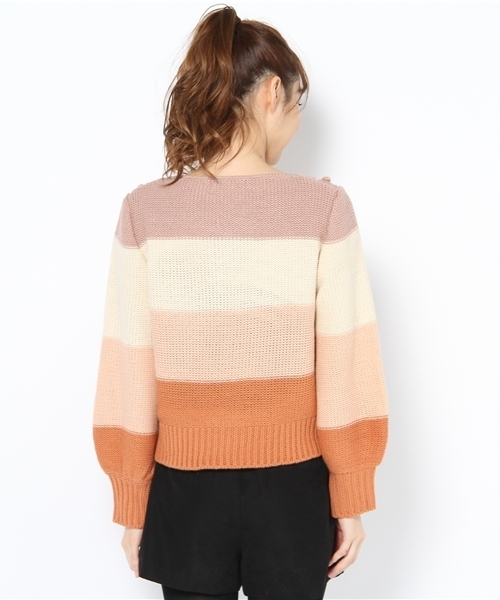 Kastane（カスタネ）の「切替えKnitPO（ニット/セーター・レディース・ブルー系その他/オフホワイト/ベビーピンク/ホワイト系その他・FREE）」の8枚目の写真