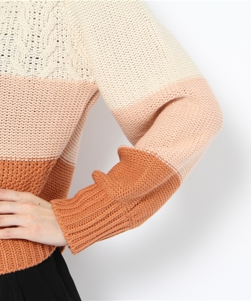 Kastane（カスタネ）の「切替えKnitPO（ニット/セーター・レディース・ブルー系その他/オフホワイト/ベビーピンク/ホワイト系その他・FREE）」の10枚目の写真