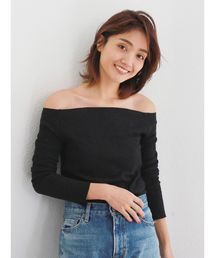 Ungrid | スラブテレコオフショルロングスリーブTee(Tシャツ/カットソー)