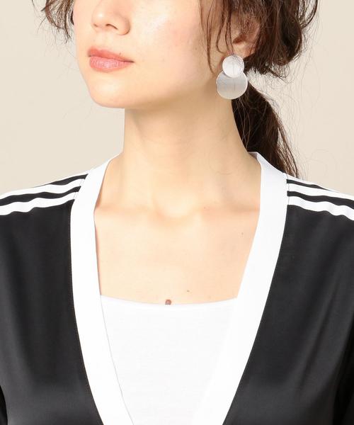 adidas（アディダス）の「＜adidas（アディダス）＞VネックロングTシャツ о（Tシャツ/カットソー・レディース・ブラック・SMALL）」の10枚目の写真