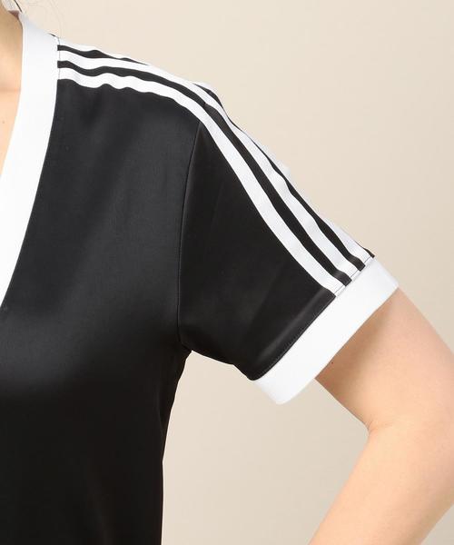 adidas（アディダス）の「＜adidas（アディダス）＞VネックロングTシャツ о（Tシャツ/カットソー・レディース・ブラック・SMALL）」の9枚目の写真
