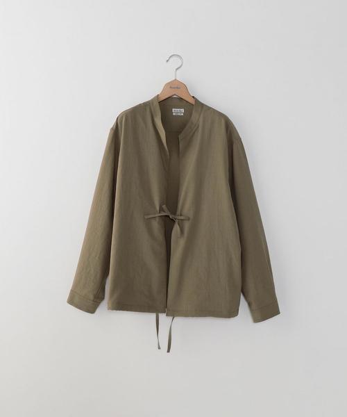 Steven Alan（スティーブンアラン）の「＜Steven Alan＞ HI/TWST SMOCK SHIRT/スモックシャツ（シャツ/ブラウス・メンズ・ベージュ/ネイビー・MEDIUM/SMALL/LARGE/X-LARGE）」の2枚目の写真