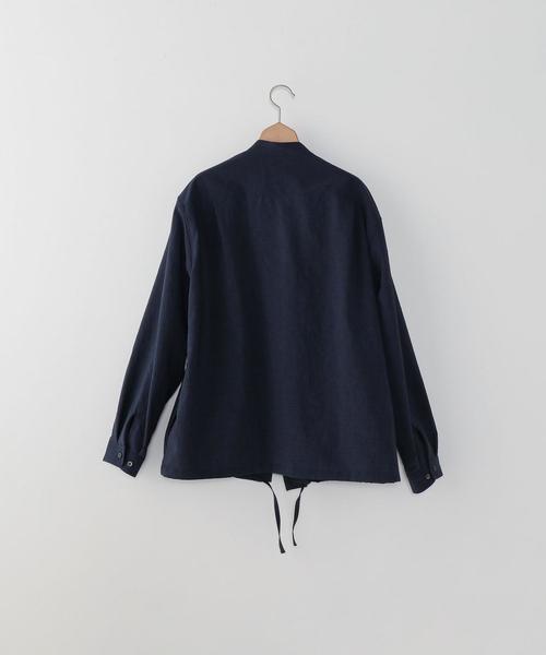 Steven Alan（スティーブンアラン）の「＜Steven Alan＞ HI/TWST SMOCK SHIRT/スモックシャツ（シャツ/ブラウス・メンズ・ベージュ/ネイビー・MEDIUM/SMALL/LARGE/X-LARGE）」の11枚目の写真