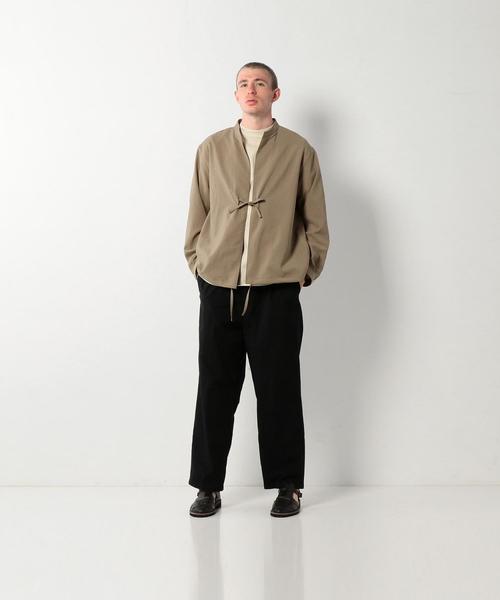 Steven Alan（スティーブンアラン）の「＜Steven Alan＞ HI/TWST SMOCK SHIRT/スモックシャツ（シャツ/ブラウス・メンズ・ベージュ/ネイビー・MEDIUM/SMALL/LARGE/X-LARGE）」の6枚目の写真