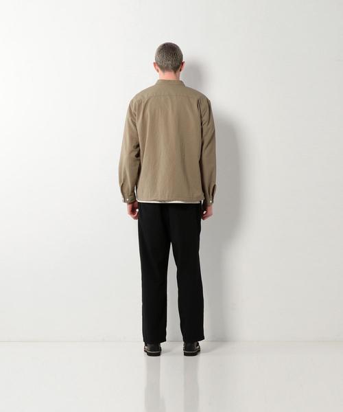 Steven Alan（スティーブンアラン）の「＜Steven Alan＞ HI/TWST SMOCK SHIRT/スモックシャツ（シャツ/ブラウス・メンズ・ベージュ/ネイビー・MEDIUM/SMALL/LARGE/X-LARGE）」の4枚目の写真