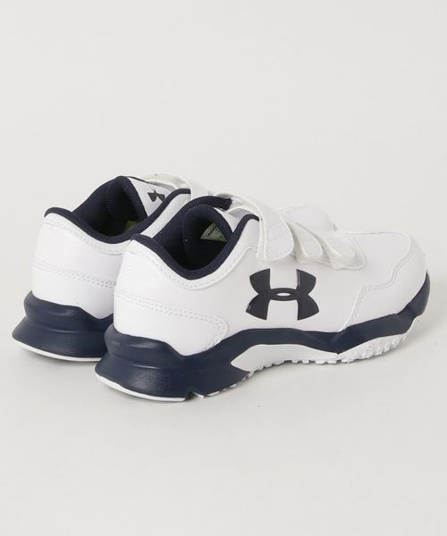 UNDER ARMOUR(アンダーアーマー)の「アンダーアーマー ボーイズベースボールトレーニングシューズ / アルティメイトトレーナーVワイドJR(スニーカー・キッズ・ホワイト×ホワイト/ホワイト×ネイビー/ホワイト×レッド・20/20.5/21/21.5/22/22.5/23/23.5/24.0)」の10枚目の写真