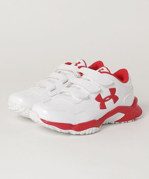 UNDER ARMOUR(アンダーアーマー)の「アンダーアーマー ボーイズベースボールトレーニングシューズ / アルティメイトトレーナーVワイドJR(スニーカー・キッズ・ホワイト×ホワイト/ホワイト×ネイビー/ホワイト×レッド・20/20.5/21/21.5/22/22.5/23/23.5/24.0)」の14枚目の写真