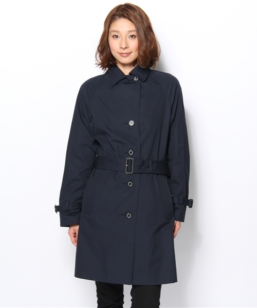 martinique(マルティニーク)の「TRADITIONAL WEATHERWEAR/コート(ステンカラーコート・レディース・ベージュ/ネイビー/マスタード・2/1)」の4枚目の写真