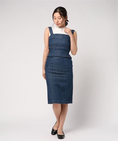 JILL STUART(ジルスチュアート)の「セリアデニム ワンピース(ワンピース・レディース・ブルー・0/2/4)」の4枚目の写真