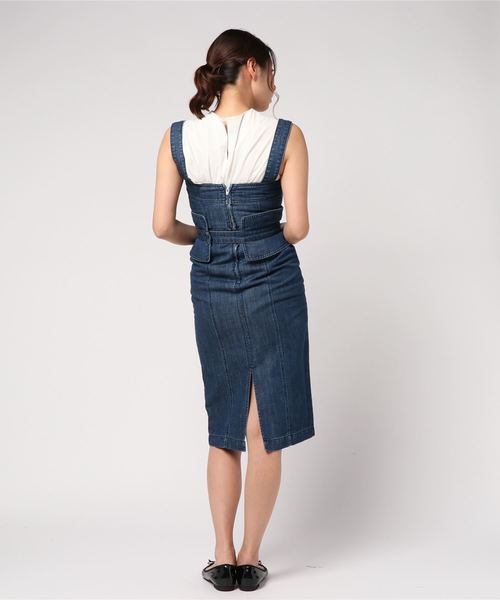 JILL STUART(ジルスチュアート)の「セリアデニム ワンピース(ワンピース・レディース・ブルー・0/2/4)」の3枚目の写真