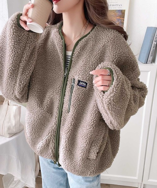 専用❤︎23区　毛皮(羊) リバーシブルジャケット セール】《JaVa ジャバコラボ》パイピングの魅力。2wayノーカラー