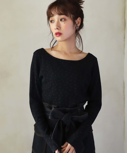 one after another NICE CLAUP(ワンアフターアナザーナイスクラップ)の「サーマルプリントカーディガン(カーディガン/ボレロ・レディース・オフホワイト/ブラック/ホワイト系その他/グレー系その他・FREE)」の3枚目の写真