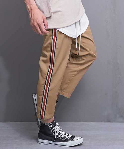 MinoriTY（マイノリティ）の「メンズサイドレトロラインＴＲアンクルパンツ（その他パンツ・メンズ・ブラック/ベージュ/ネイビー/チャコール・M/L）」の4枚目の写真