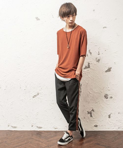 MinoriTY（マイノリティ）の「メンズサイドレトロラインＴＲアンクルパンツ（その他パンツ・メンズ・ブラック/ベージュ/ネイビー/チャコール・M/L）」の5枚目の写真