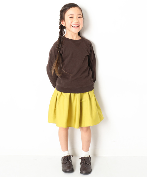 devirock（デビロック）の「ピグメント加工スウェット長袖トレーナー（スウェット・キッズ・ブラック/ダークグリーン/ブラウン/ブルー系その他/パープル系その他・110cm/100cm/120cm/130cm/140cm/150cm/160cm）」の7枚目の写真