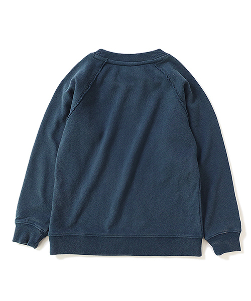 devirock（デビロック）の「ピグメント加工スウェット長袖トレーナー（スウェット・キッズ・ブラック/ダークグリーン/ブラウン/ブルー系その他/パープル系その他・110cm/100cm/120cm/130cm/140cm/150cm/160cm）」の11枚目の写真