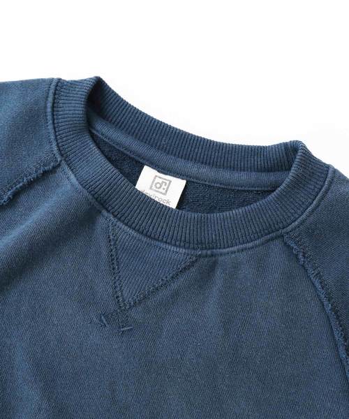 devirock（デビロック）の「ピグメント加工スウェット長袖トレーナー（スウェット・キッズ・ブラック/ダークグリーン/ブラウン/ブルー系その他/パープル系その他・110cm/100cm/120cm/130cm/140cm/150cm/160cm）」の12枚目の写真