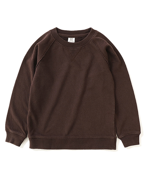 devirock（デビロック）の「ピグメント加工スウェット長袖トレーナー（スウェット・キッズ・ブラック/ダークグリーン/ブラウン/ブルー系その他/パープル系その他・110cm/100cm/120cm/130cm/140cm/150cm/160cm）」の18枚目の写真