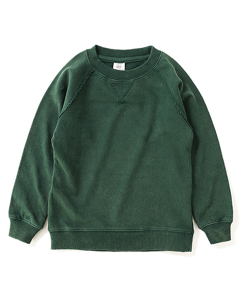 devirock（デビロック）の「ピグメント加工スウェット長袖トレーナー（スウェット・キッズ・ブラック/ダークグリーン/ブラウン/ブルー系その他/パープル系その他・110cm/100cm/120cm/130cm/140cm/150cm/160cm）」の19枚目の写真