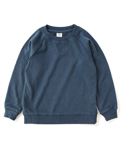 devirock（デビロック）の「ピグメント加工スウェット長袖トレーナー（スウェット・キッズ・ブラック/ダークグリーン/ブラウン/ブルー系その他/パープル系その他・110cm/100cm/120cm/130cm/140cm/150cm/160cm）」の20枚目の写真