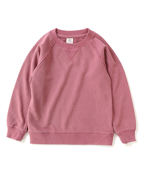 devirock（デビロック）の「ピグメント加工スウェット長袖トレーナー（スウェット・キッズ・ブラック/ダークグリーン/ブラウン/ブルー系その他/パープル系その他・110cm/100cm/120cm/130cm/140cm/150cm/160cm）」の21枚目の写真