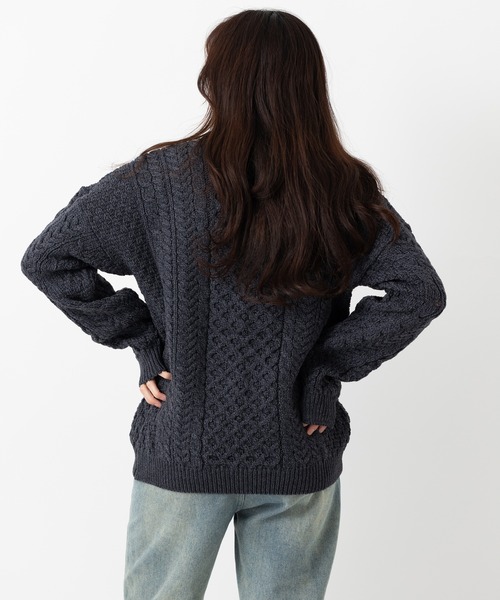 セール】アラン模様 メリノウールセーター（ニット/セーター）｜aran