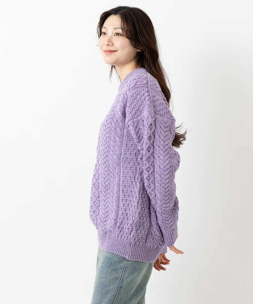 セール】アラン模様 メリノウールセーター（ニット/セーター）｜aran