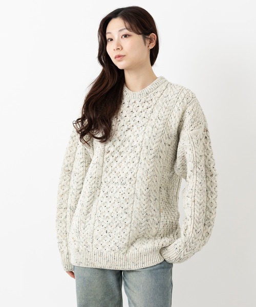 ※専用【新品】aran WOOLLEN MILLS アランメリノウールセーター ARAN WOOLLEN MILLS アラン ウーレンミルズ メリノウール クルーネック