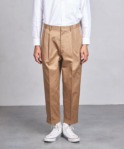 Scye basics チノスラックス　ベージュ　38 サイベーシックス SCYE BASICS チノパンツ スラックス ボトムス