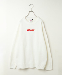 VISION STREET WEAR | 【WEB限定】VISION ワンポイント刺繍ニット(ニット/セーター)