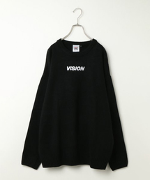 VISION STREET WEAR | WEB限定 VISION ワンポイント刺繍ニット(ニット/セーター)