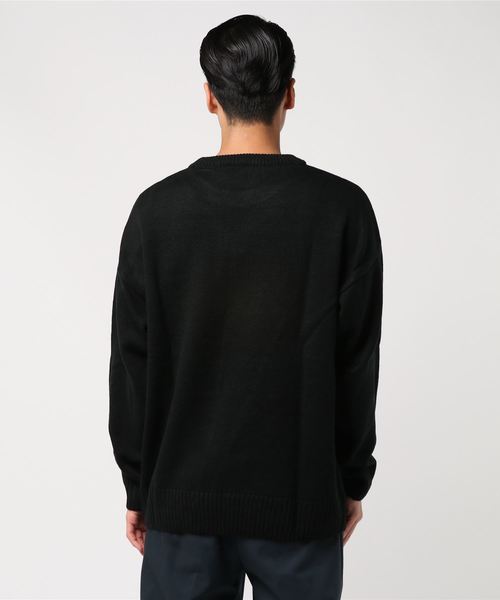 VISION STREET WEAR（ヴィジョンストリートウェア）の「WEB限定 VISION ワンポイント刺繍ニット（ニット/セーター・メンズ・ブラック/オフホワイト/ターコイズブルー/その他21・M/L）」の6枚目の写真