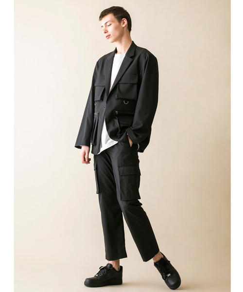 MONKEY TIME（モンキータイム）の「＜monkey time＞  TW CARGO STRAIGHT/カーゴパンツ（カーゴパンツ・メンズ・ブラック・LARGE/SMALL/MEDIUM）」の12枚目の写真