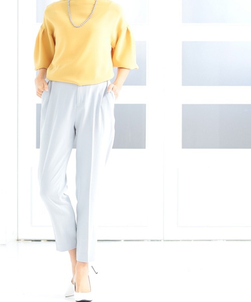 NARACAMICIE(ナラカミーチェ)の「《セットアップスーツ対応》ナチュラルストレッチテーパードパンツ(その他パンツ・レディース・ブラック/グレー・SMALL/MEDIUM/LARGE)」の14枚目の写真