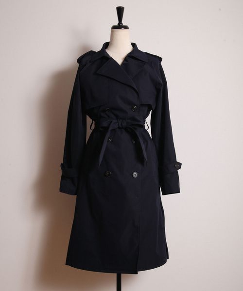 &. NOSTALGIA（アンドドットノスタルジア）の「バックプリーツトレンチコート（トレンチコート・レディース・ベージュ/ネイビー/カーキ・FREE）」の15枚目の写真