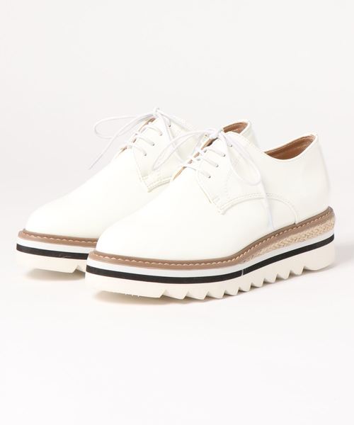 KOBE LETTUCE（コウベレタス）の「ジュートプラットフォームオックスフォードシューズ（その他シューズ・レディース・ホワイト/シルバー/ブラック系その他/ブルー系その他・LL/S/M/L）」の5枚目の写真