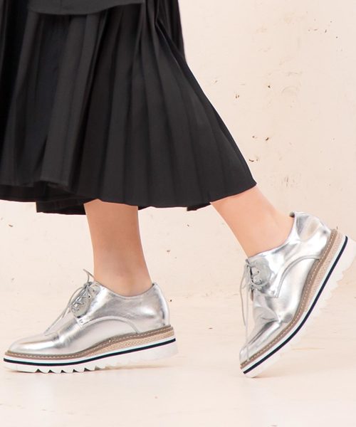 KOBE LETTUCE（コウベレタス）の「ジュートプラットフォームオックスフォードシューズ（その他シューズ・レディース・ホワイト/シルバー/ブラック系その他/ブルー系その他・LL/S/M/L）」の19枚目の写真