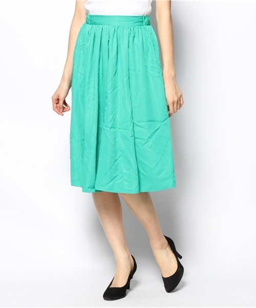 WEGO(ウィゴー)の「WEGO/膝丈フレアスカート(スカート・レディース・ブラック/グリーン系その他/ブルー/レッド・FREE)」の12枚目の写真