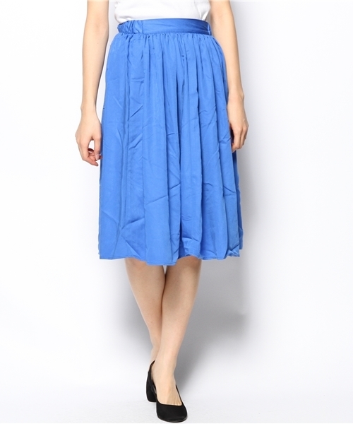 WEGO(ウィゴー)の「WEGO/膝丈フレアスカート(スカート・レディース・ブラック/グリーン系その他/ブルー/レッド・FREE)」の13枚目の写真