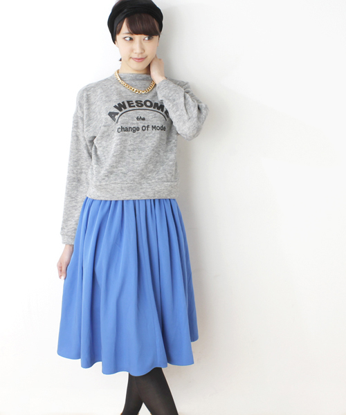 WEGO(ウィゴー)の「WEGO/膝丈フレアスカート(スカート・レディース・ブラック/グリーン系その他/ブルー/レッド・FREE)」の20枚目の写真