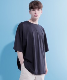 EMMA CLOTHES | コーマスーパービッグシルエットショートスリーブポケットカットソー(Tシャツ/カットソー)