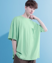 EMMA CLOTHES | コーマスーパービッグシルエットショートスリーブポケットカットソー(Tシャツ/カットソー)