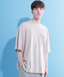 EMMA CLOTHES | コーマスーパービッグシルエットショートスリーブポケットカットソー(Tシャツ/カットソー)