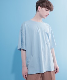 EMMA CLOTHES | コーマスーパービッグシルエットショートスリーブポケットカットソー(Tシャツ/カットソー)