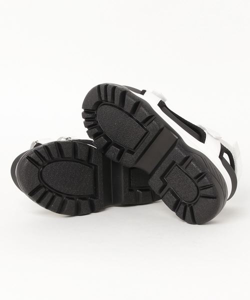 WEGO（ウィゴー）の「WEGO/厚底テープスポーツサンダル（サンダル・レディース・ホワイト/ブラック/その他1/パープル・LARGE/MEDIUM）」の12枚目の写真