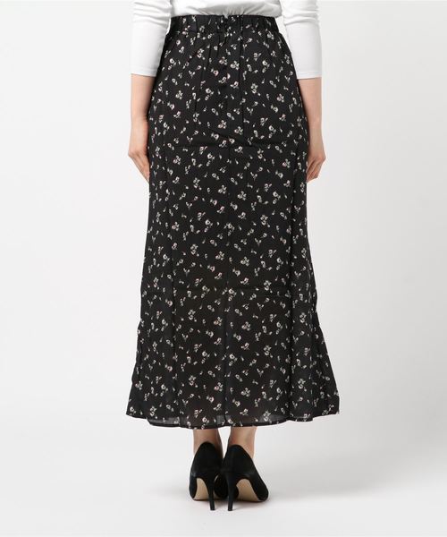 flower（フラワー）の「サムフラワースカート（スカート・レディース・ブラック/ベージュ・FREE）」の4枚目の写真