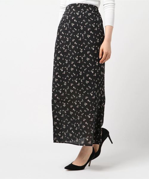 flower（フラワー）の「サムフラワースカート（スカート・レディース・ブラック/ベージュ・FREE）」の5枚目の写真