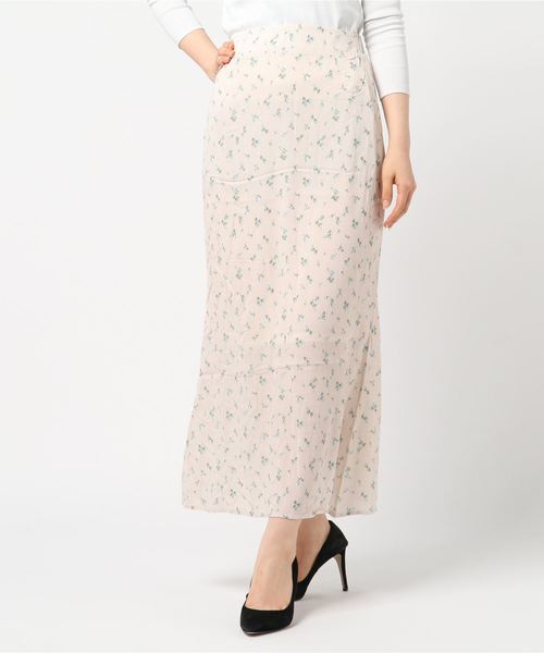 flower（フラワー）の「サムフラワースカート（スカート・レディース・ブラック/ベージュ・FREE）」の6枚目の写真